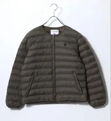 새상품 U.S.POLO ASSN. 노카라 페이크 다운 자켓