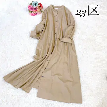 새상품급 23구 컴팩트 코튼 트윌 셔츠 원피스 롱 기장 48