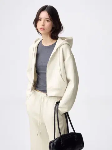 GU 퍼프 맨투맨 후드티 M 팬츠 S 세트