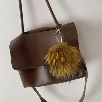 [ 미사용 새상품 ] 브라운 숄더백 핸드백 퍼참