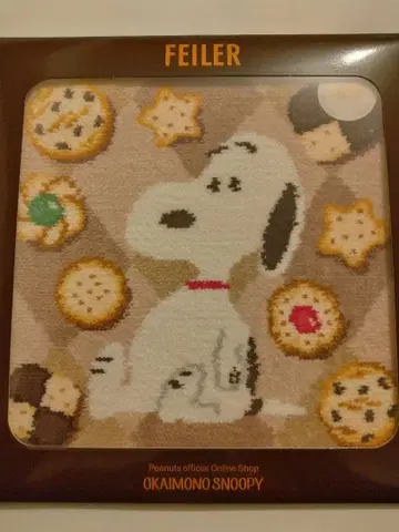 [ 한정판 ] FEILER SNOOPY 콜라보 타월 손수건 메니메니쿠키