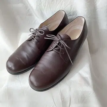 새상품급 일본제 레이스업 슈즈 라운드토 브라운 24.5cm
