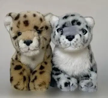 레오파드와 눈표범 봉제 인형 세트