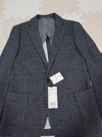 다크 그레이 테일러드 자켓 울 혼방 미사용 정가 22000엔