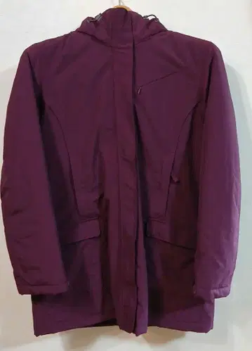 랜즈엔드 퍼플 자켓 후드 부착
