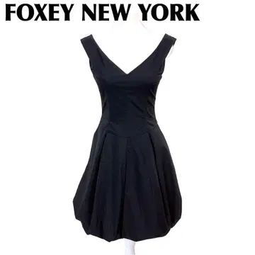 새상품급 FOXEY NEW YORK 38 슬리브리스 원피스 벌룬 스커트