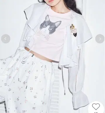 미사용 새상품 furfur 프릴 볼레로 블라우스