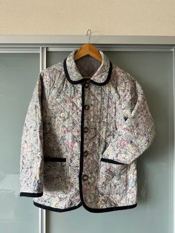 savoir 사보아 꽃무늬 리버티 퀼팅 자켓