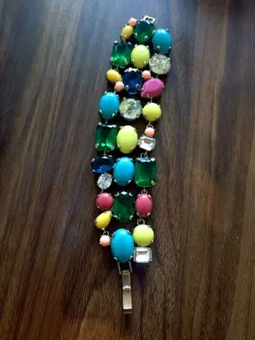 J Crew 컬러풀 스톤 팔찌