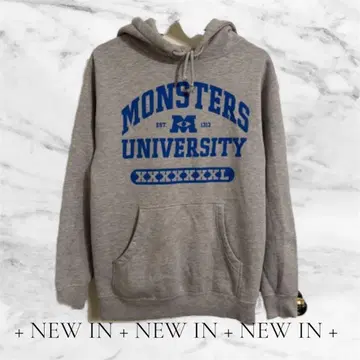 해외 레어 몬스터즈 유니버시티 후드티 S 그레이 새상품급 트레이닝복