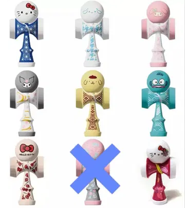 산리오 미니 켄다마 8개 세트