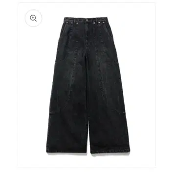 G OAT ESSENCE TUCK WIDE DENIM PANTS