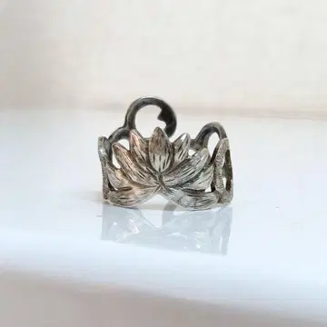조각 작가 실버 925 연꽃 반지 약 13호