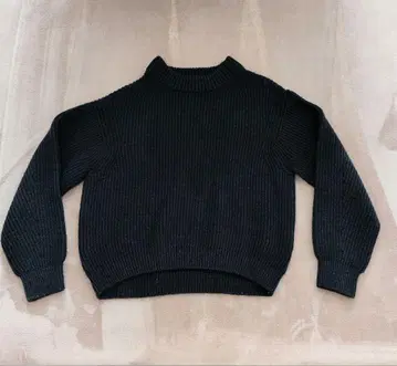 unfil 네이비 두꺼운 원단 스웨터