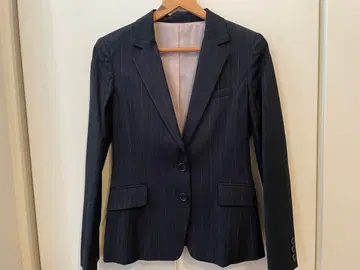 네이비 스트라이프 비즈니스 정장 세트