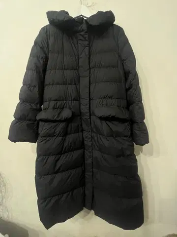 유니클로 J 울트라 라이트 다운 후디드 코트 블랙 212-432603