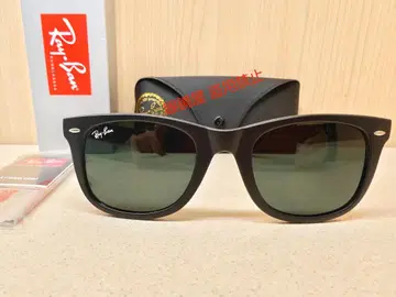 인기 RayBan 기무라 타쿠야 WAYFARER 매트 블랙x라이트 그레이