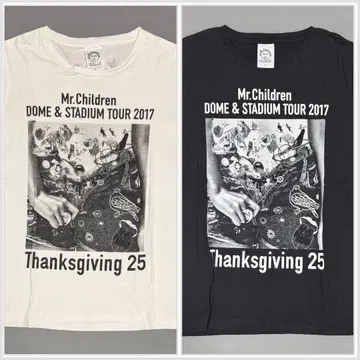 Mr.Children 투어 Thanksgiving 25 티셔츠 세트