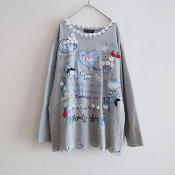 b 쿠쿠타운 자수 모티브 꽃무늬 애니멀 스캘럽 레이스 쇼와 레트로