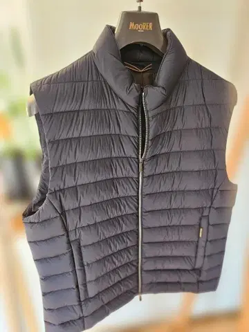 MOORER 네이비 다운 베스트 size 54