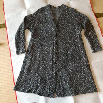 그레이 무늬 롱 가디건 프리 사이즈