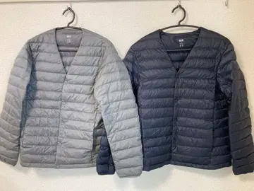 UNIQLO 다운 자켓 S 그레이 네이비