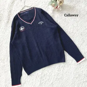 캘러웨이 Callaway V넥 니트 LL 남성용 빅 일본제