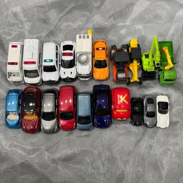 미니카 세트 20대 구급차, 경찰차, 작업용 자동차 등