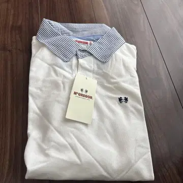 M GREGOR 화이트 피케 셔츠