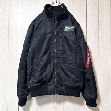 새상품급 ALPHA INDUSTRIES 플라이트 자켓 CWU-45P 블랙