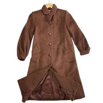 피에르 가르뎅 스텐카라 코트 맥시 길이 브라운 계열 롱 코트 빈티지