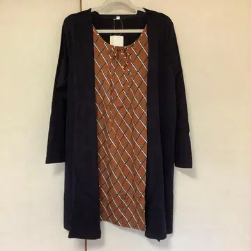 네이비 도킹 원피스 새상품 5L