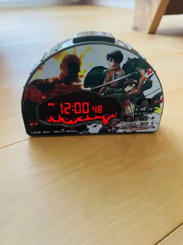 진격의 거인 디지털 시계 알람 시계