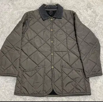 라벤햄 퀼팅 자켓 코듀로이 빅 사이즈 그레이