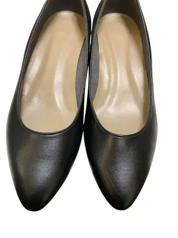 블랙 스틸레토 펌프스 중간 힐 로우힐 일본제