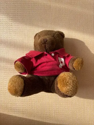 PINK HOUSE 곰 봉제 인형 빨간색