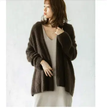 라쿤 니트 오버 가디건