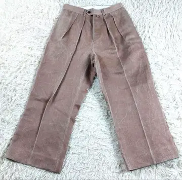 새상품급 정가 6.05만 NEAT 이 투 턱 와이드 테이퍼드 팬츠 44