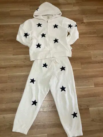 GELATO PIQUE 별 패턴 파자마 세트 젤라피케 한정판 화이트