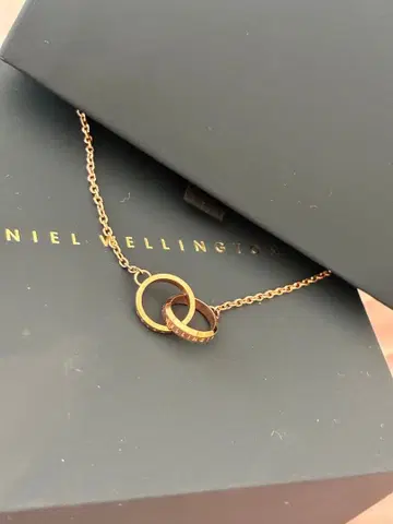 DANIEL WELLINGTON 더블 링 목걸이