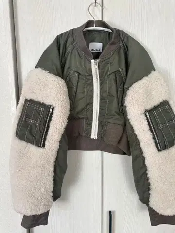 OMMO 다운 자켓 사이즈 38 올리브 그린