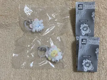 가챠가챠 산리오 캐릭터즈 메지루시 액세서리 폭신폭신 스노우 2종 세트