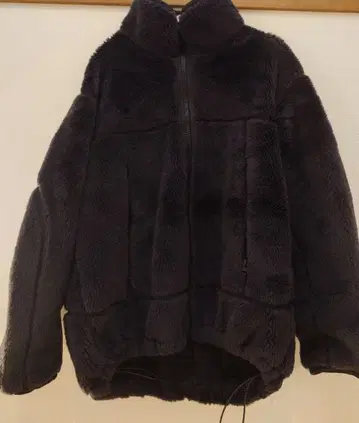 카오스 울 보아 블루종 새상품급 흑먹색