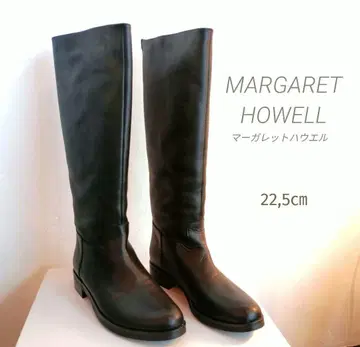 새상품급 마가렛호웰 롱 부츠 가죽 블랙
