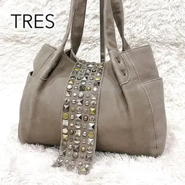 y2k 00s Archive TRES toteBag Studs beige