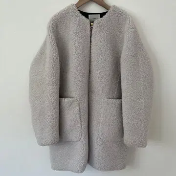 [ IENA ] ECOPEL 보아 코트 화이트 36