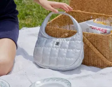 anoetic ANC QUILTING TOTE BAG SILVER