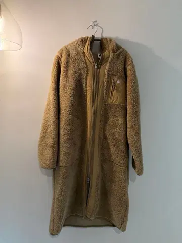 LOGOS 로고스 롱 플리스 보아 자켓