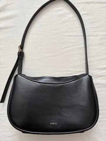 STAND OIL 블랙 가죽 핸드백