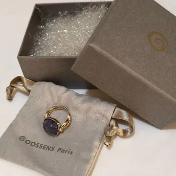 [GOOSSENS PARIS] 카보숑 스퀘어 반지 블루